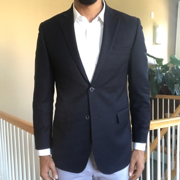 Saks Fifth Avenue Other - Saks Fifth Avenue Slim Fit Nailhead Wool Blazer 38
